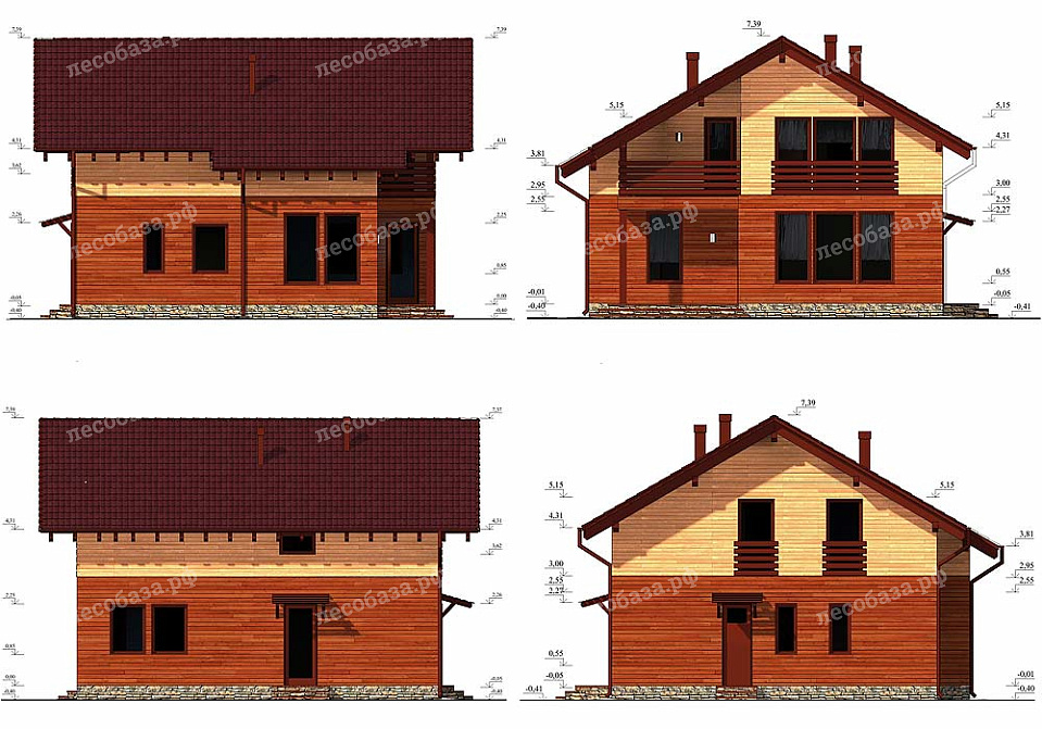 строительство каркасного дома цена с фасадом альпхаус 140м2