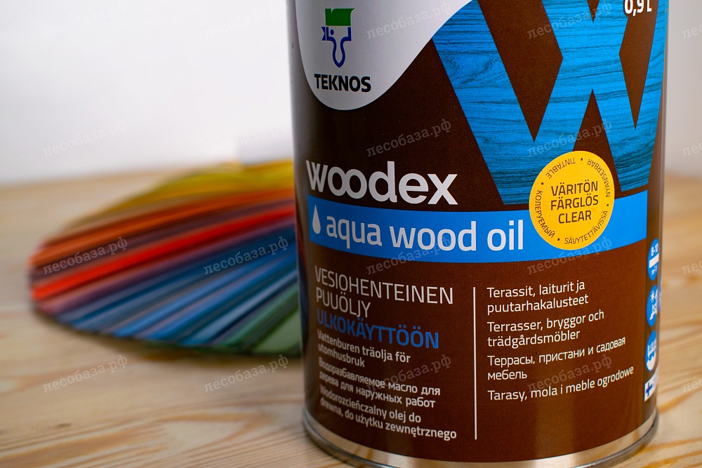 Высокоэффективное масло для дерева Teknos WOODEX Aqua Wood Oil