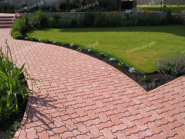 Красивые дорожки из тротуарной плитки.