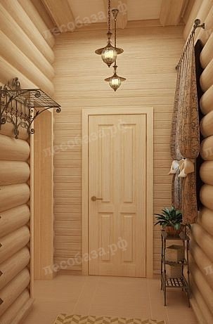 проект коридора в деревянном доме