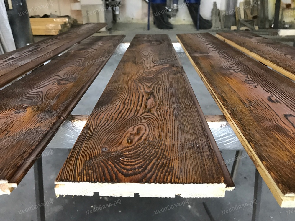 браширование и окрашивание древесины