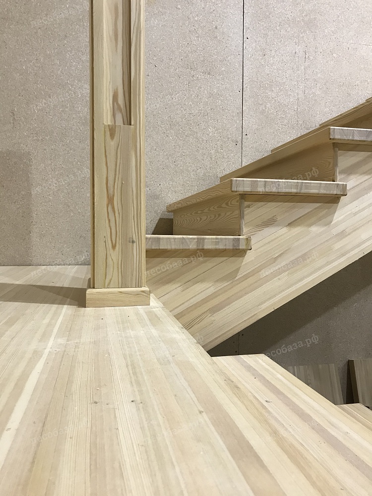 Монтаж деревянной лестницы