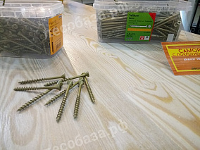 Саморезы желтые по дереву ESSVE