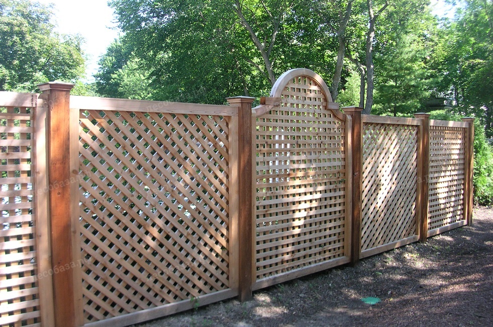 Забор из шпалер