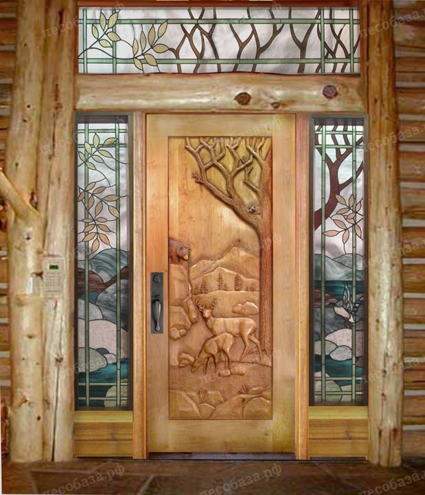 Необычный дизайн двери