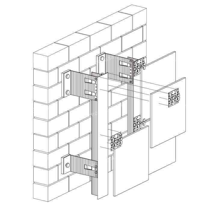 Схема вентилируемого фасада