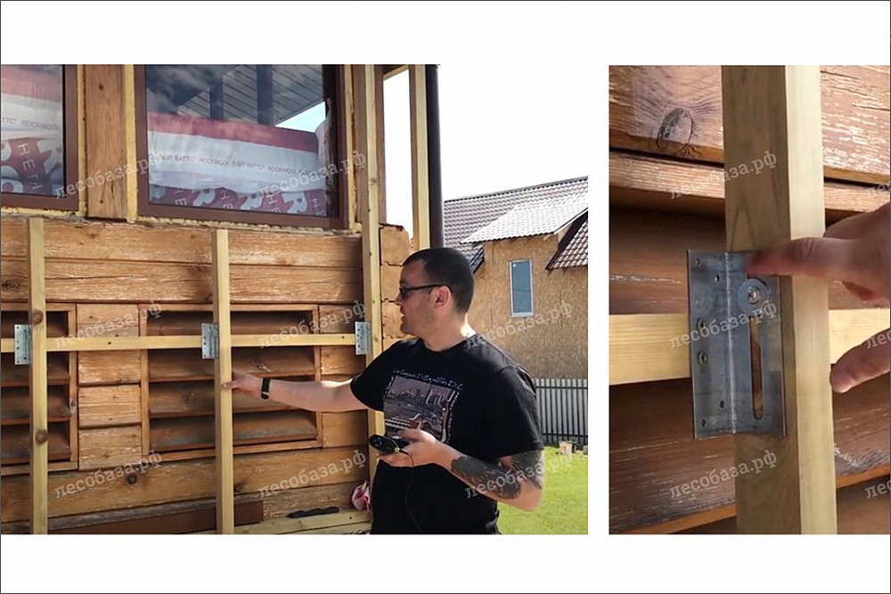 Фото 8. Пример обрешетки со скользящей опорой