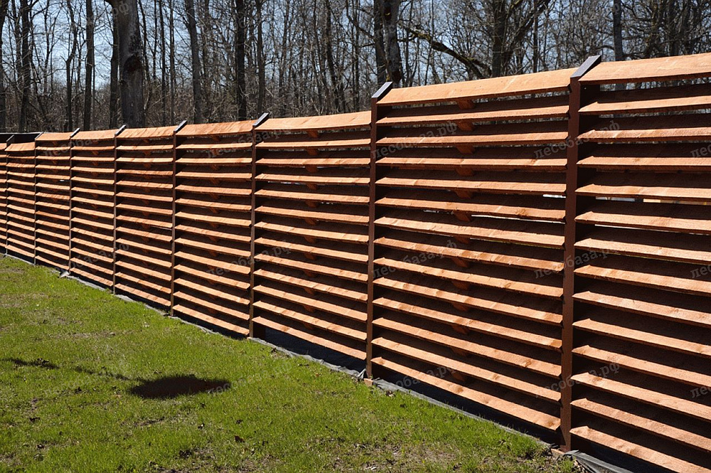 Забор лесенка