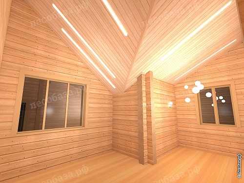 Деревянная отделка дома по проекту