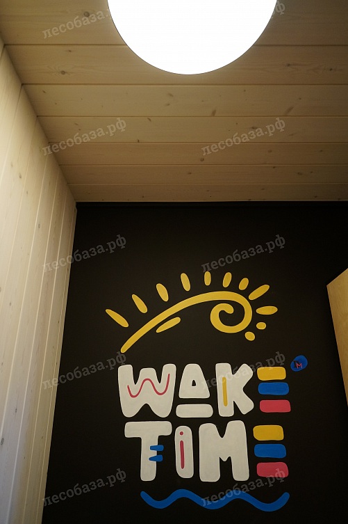 логотип серф клуба waketime и плнкен из сосны