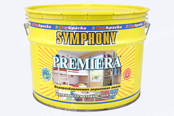 Эмаль акриловая влагостойкая с эффектом пластика PREMIERA Symphony Base 3 - 9 литров