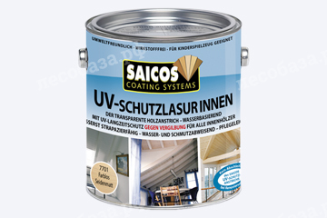 Лазурь SAICOS с защитой от УФ-лучей UV-SCHUTZLAZUR-INNEN - 2,5 литра