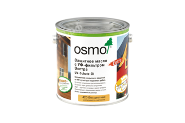Защитное масло OSMO UV-Schutz-Öl Extra (420 бесцветное) - 25 литра
