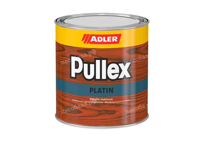 Лазурь с эффектом серебра ADLER Pullex Platin - 0,75 литра