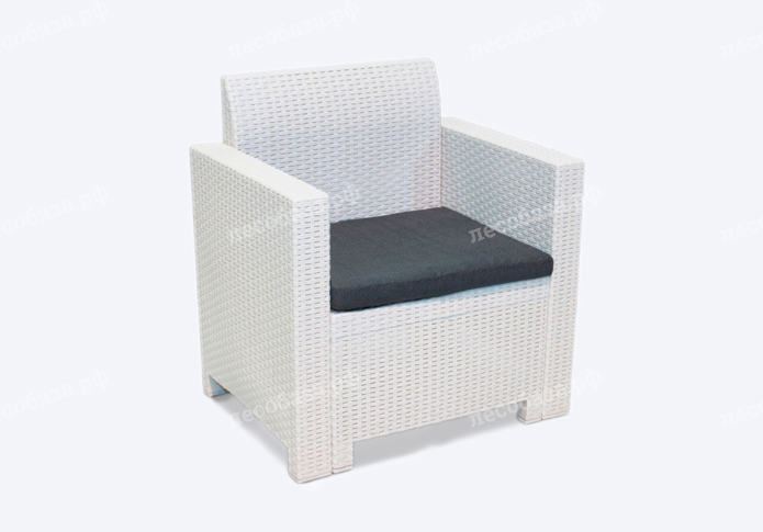 Комплект мебели Nebraska 2 Set (диван, 2 кресла и стол) - белый
