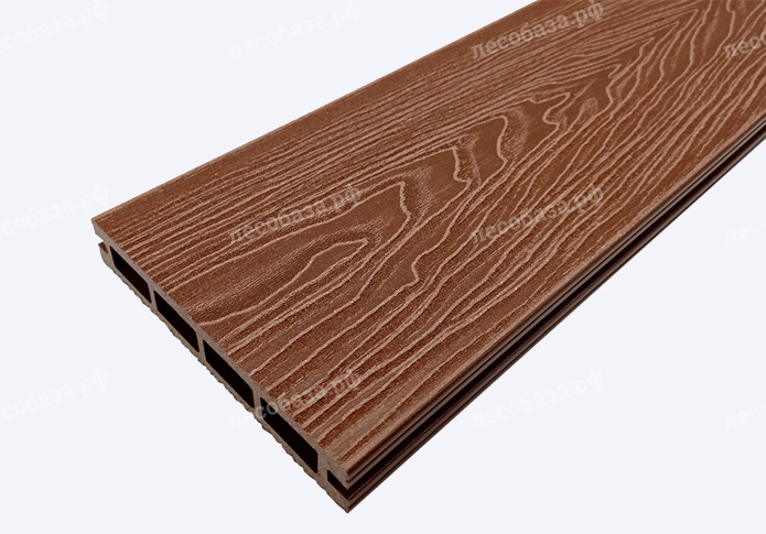 Террасная доска NauticPrime (Light) Esthetic Wood 145*22*4000 мм - коричневый
