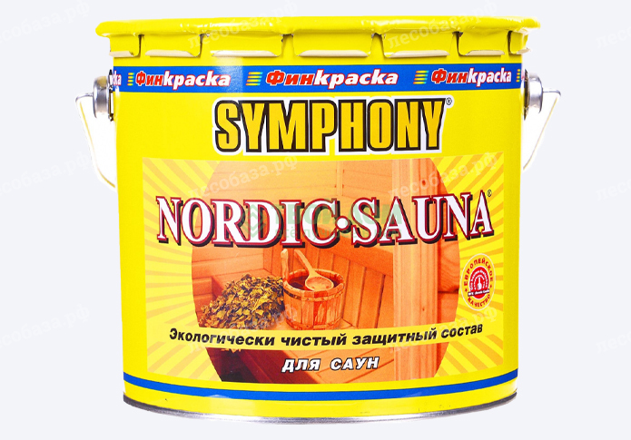 Защитный состав для саун «Nordic Sauna» Symphony - 9 литров