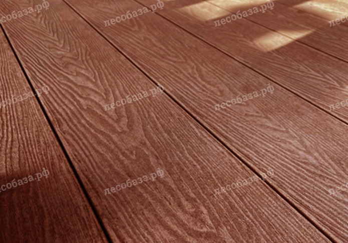 Террасная доска NauticPrime (Middle) Esthetic Wood (шовная) 150*24*4000 мм - коричневый