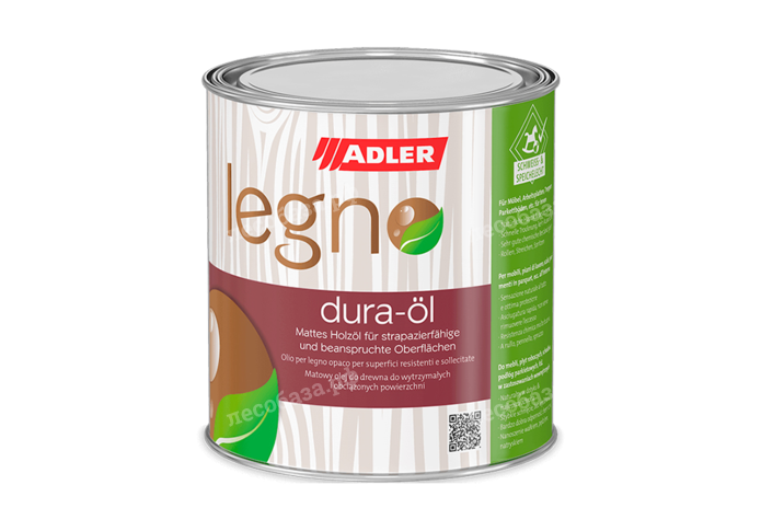 Масло для мебели и интерьеров ADLER Legno Dura-Öl, бесцветное - 2,5 литра