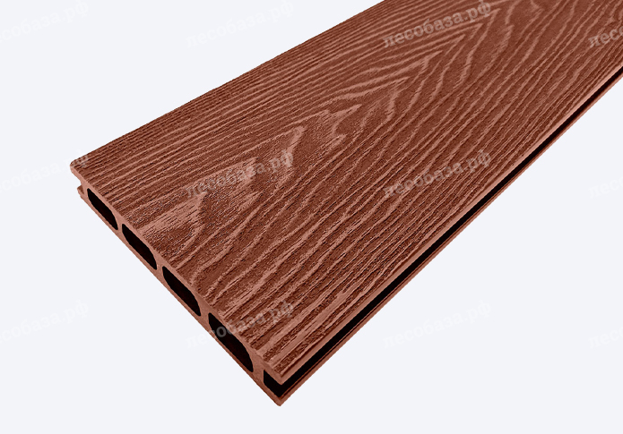 Террасная доска NauticPrime (Middle) Esthetic Wood (шовная) 150*24*4000 мм - коричневый