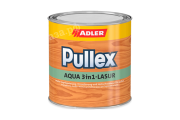 Лазурь для деревянных фасадов ADLER Pullex Aqua 3in1-Lasur - 0,75 литра