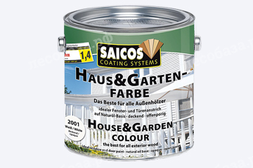 Краска для дерева для наружных и внутренних работ Haus & Garten-Farbe SAICOS - 2,5 литра