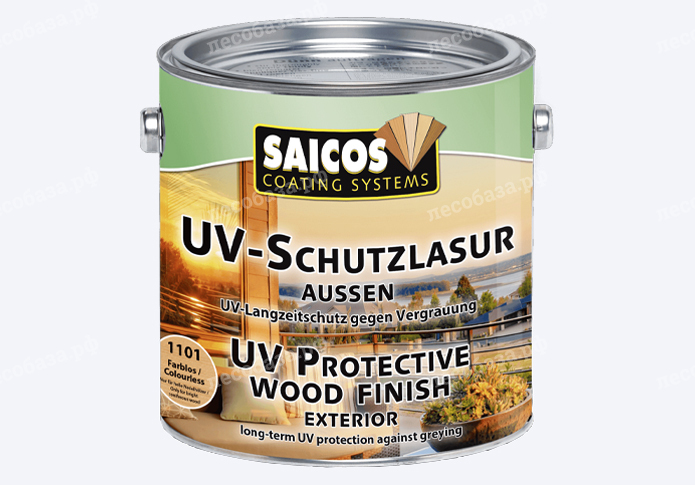 Защитная лазурь SAICOS от УФ-лучей UV-SCHUTZLAZUR- AUSSEN - 10 литров