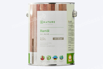 Твердое масло Gnature 245 Hartöl - 2,5 литра