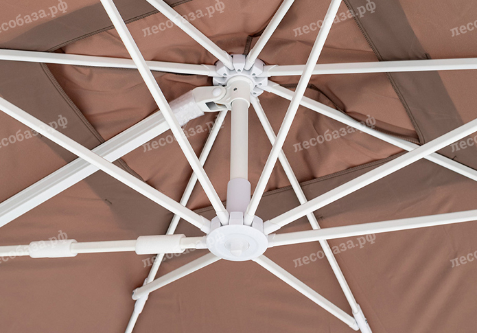 Зонт двойной Мадрид 3x3 м - песочный