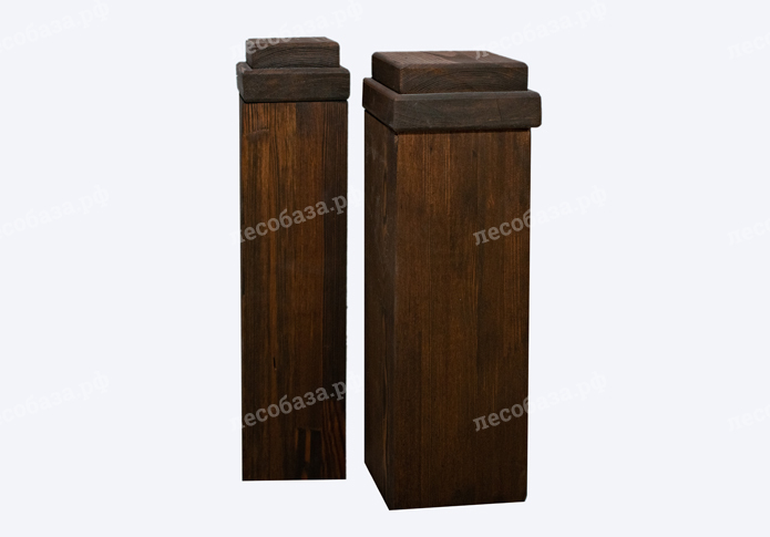 Столбы для террасы из клеенного бруса лиственница 80х80