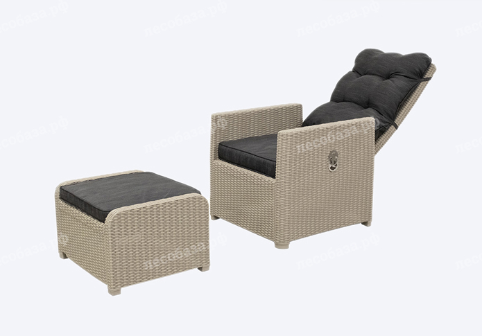 Комплект уличной мебели MANCHESTER OTTO SET 2 - серый