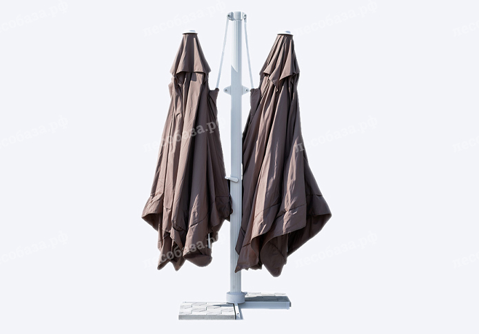 Зонт двойной Мадрид 3x3 м - песочный