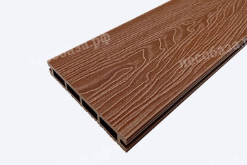 Террасная доска NauticPrime (Light) Esthetic Wood. 145*22*6000 мм - коричневый