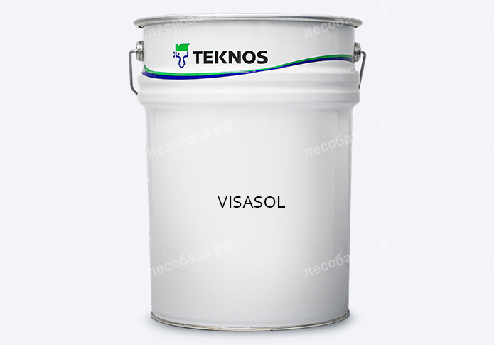 Бюджетная краска-антисептик под окунание и покраску Teknos VISASOL - 18 литров