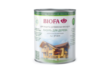 Лазурь для внешних работ BIOFA 1075 - 0,4 литра