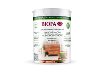 Твердое масло на водной BIOFA 5245 - 9 литров