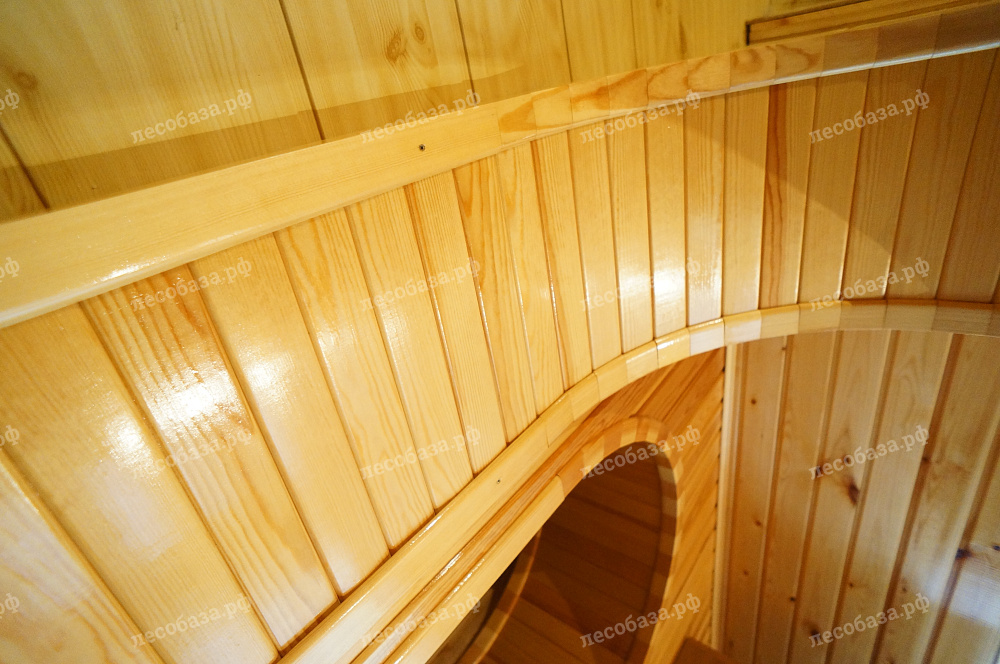 Создание арок из дерева объект №86 — СНТ "Раменское", отделка вагонкой из сосны.