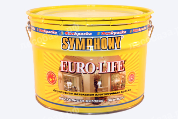 Укрывная акриловая краска EURO-LIFE Symphony Base 1 - 9 литров