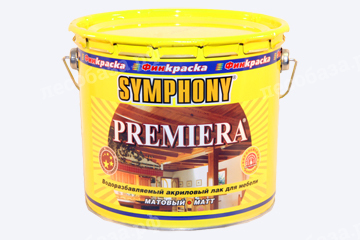 Лак для мебели матовый PREMIERA Symphony - 9 литров