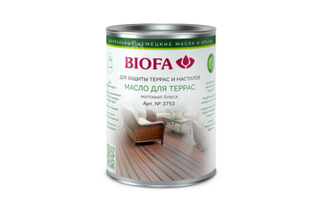 Масло для террас BIOFA 3753 - 0,4 литра