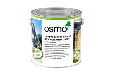 Непрозрачная стойкая краска OSMO Landhausfarbe для наружных работ - 0,75 литра