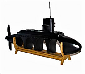 Подставка для вина и бокалов "Подводная лодка" 540х120х230(мм)